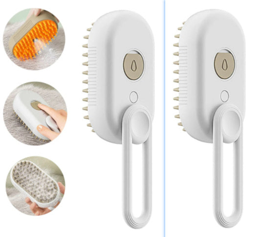 Cat Steam Brush | 3-in-1 Grooming & Massage