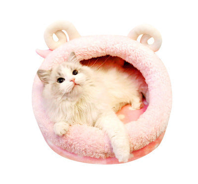 Cozy Cat Tent Bed | Soft Indoor Pet House