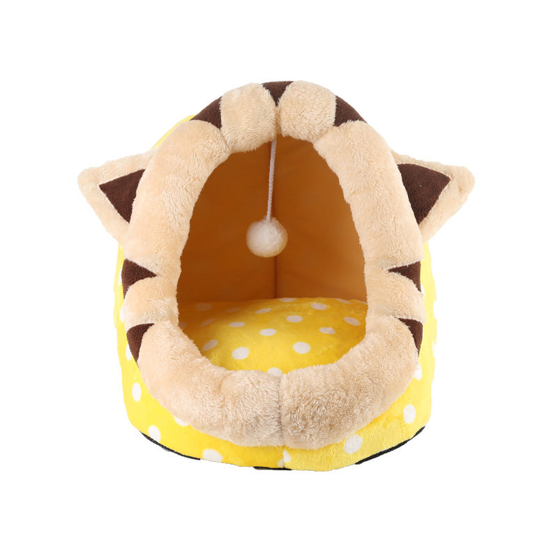 Cozy Cat Tent Bed | Soft Indoor Pet House