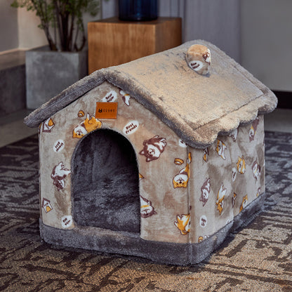 Warm Foldable Cat House | Cozy Bed for Cats