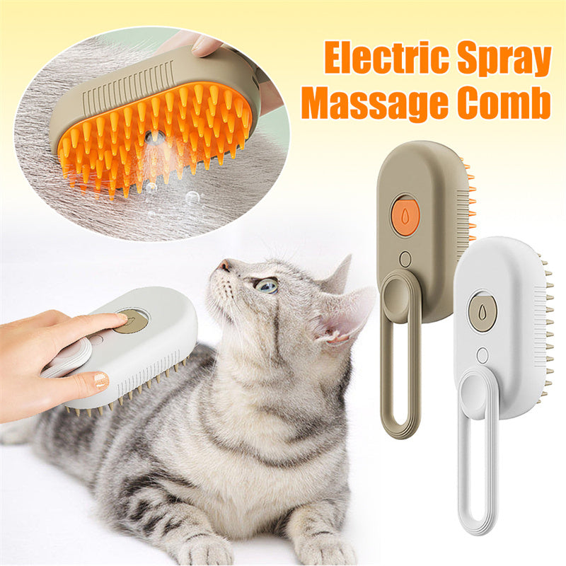 Cat Steam Brush | 3-in-1 Grooming & Massage