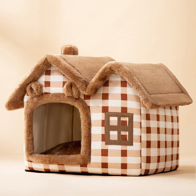 Warm Foldable Cat House | Cozy Bed for Cats