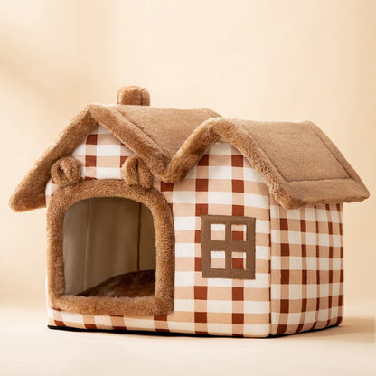 Warm Foldable Cat House | Cozy Bed for Cats