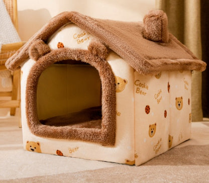 Warm Foldable Cat House | Cozy Bed for Cats