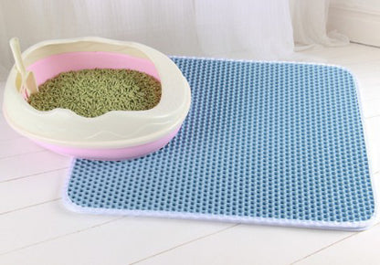 Waterproof Honeycomb Cat Litter Mat | Easy Clean