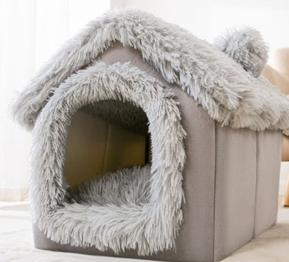 Warm Foldable Cat House | Cozy Bed for Cats