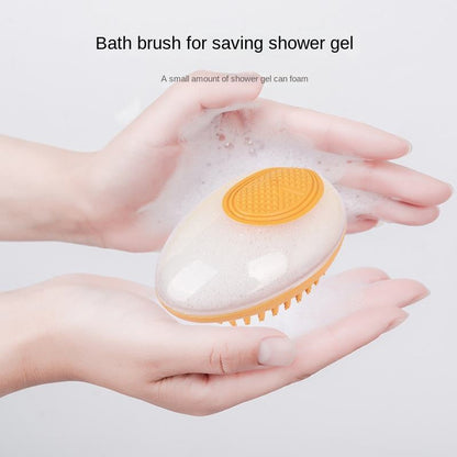2-in-1 Cat Bath Brush | Silicone Massage & Cleaning
