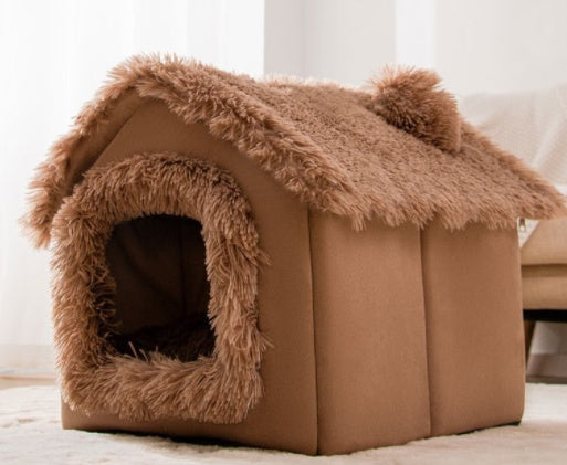 Warm Foldable Cat House | Cozy Bed for Cats