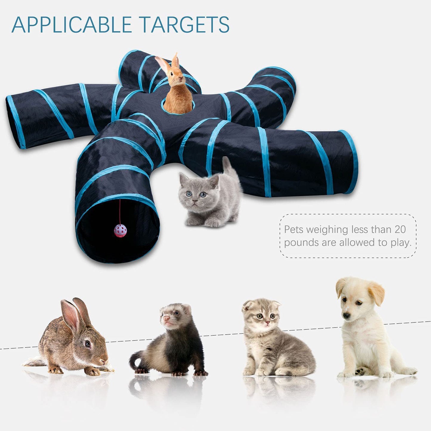 Tree Pattern Cat Tunnel | Foldable Pet Toy
