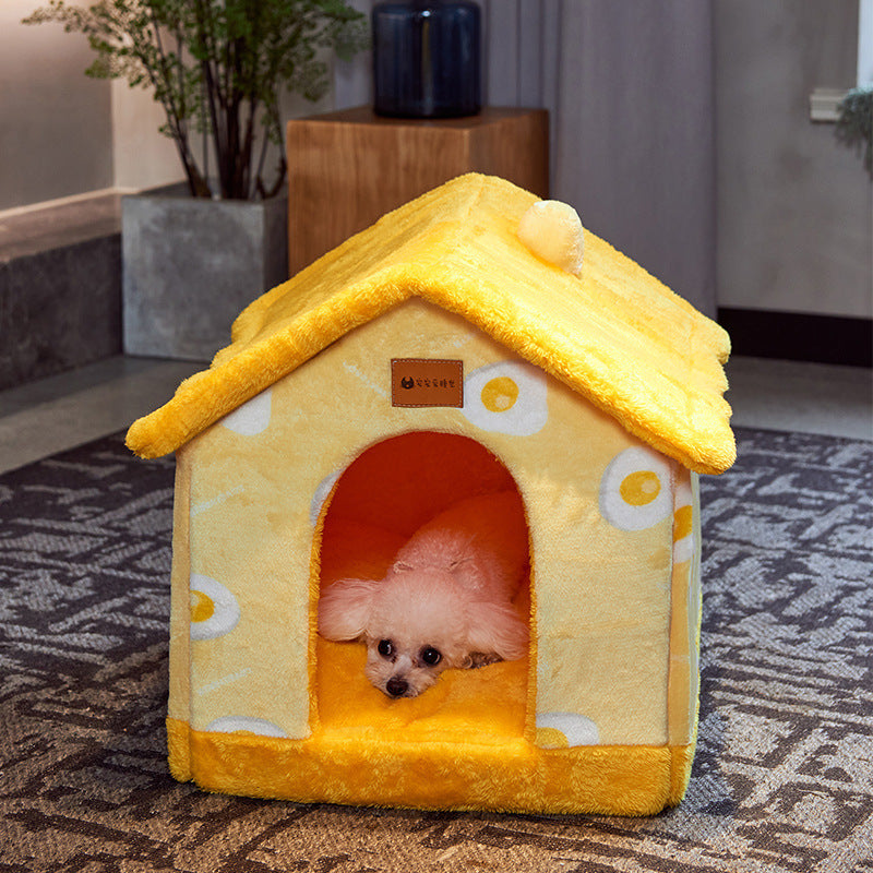 Warm Foldable Cat House | Cozy Bed for Cats