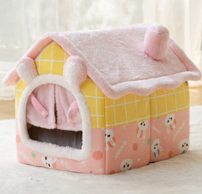 Warm Foldable Cat House | Cozy Bed for Cats