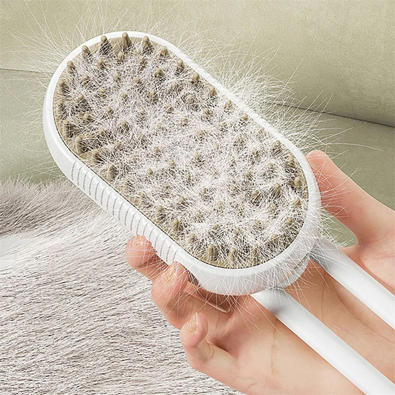 Cat Steam Brush | 3-in-1 Grooming & Massage